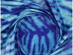estampado tigre tonos azules
